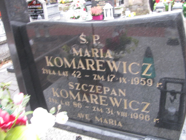 Maria Komarewicz Ruda Maleniecka - Grobonet - Wyszukiwarka osób pochowanych